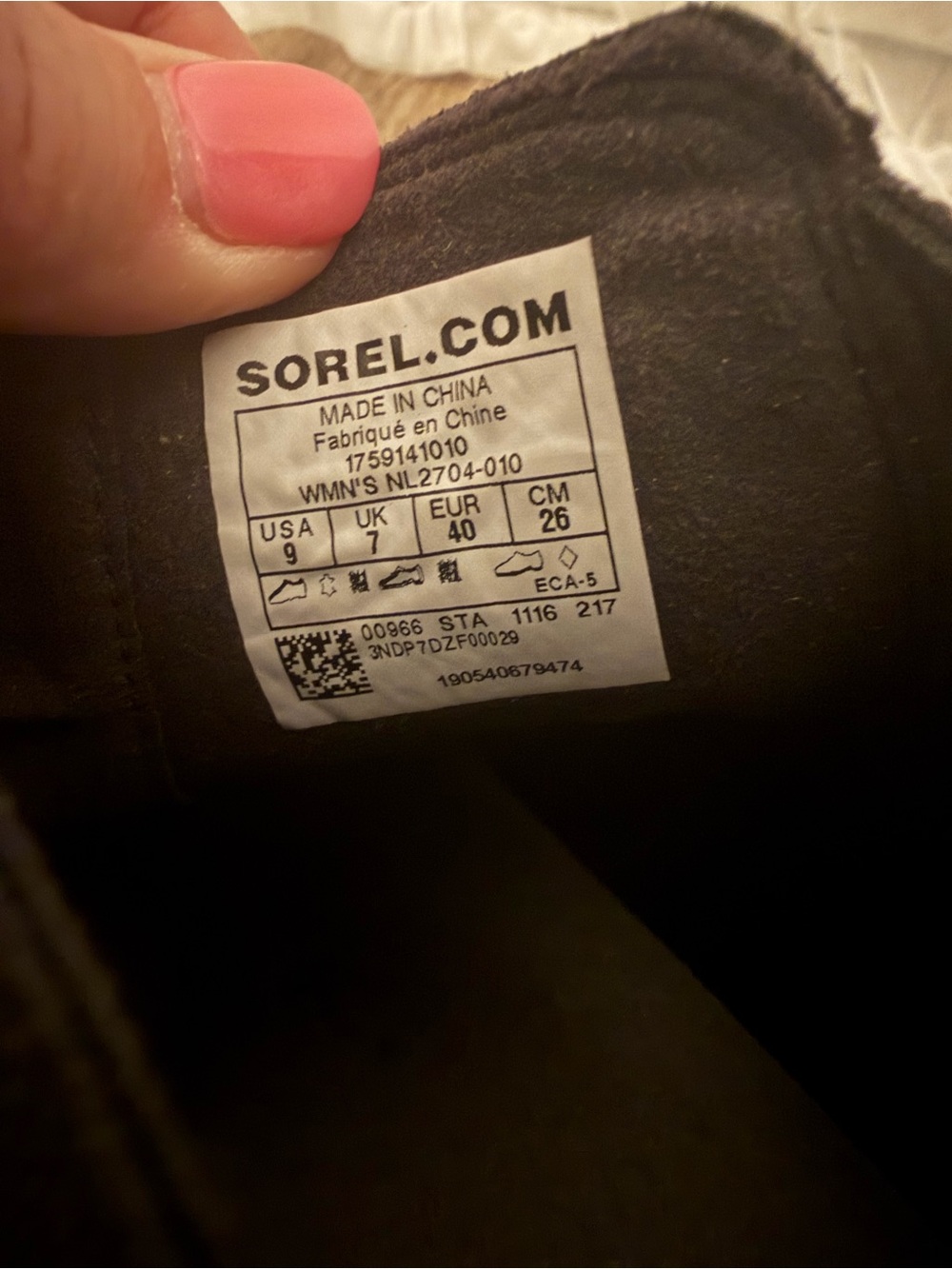 Sorel | Black Leather Wedge Ankle Boots | Waterproof - Picture 7 of 12